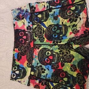 Constantly Varied Gear Multicolor Skull Athletic Shorts